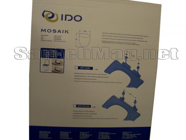 Крышка-сиденье из жесткого пластика, белая IDO Mosaik 91580